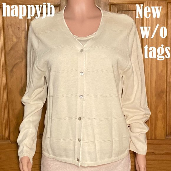 NWOT Vintage Bentley Knit Sweater Top Size L - Picture 2 of 13